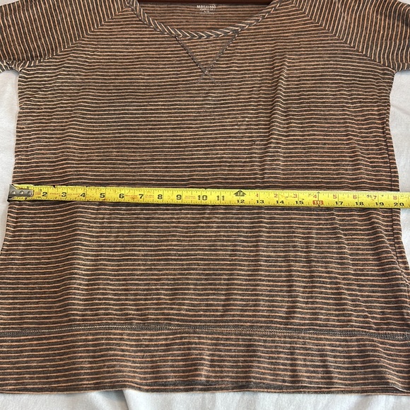 ⭐️ Mossimo Supply Co striped long sleeve pullover shirt scoop neck women XL - Picture 10 of 16